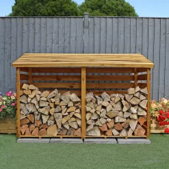 Mercia (Installation Included) Double Log Store -Garden Furniture Store 12888117 1135011214689248