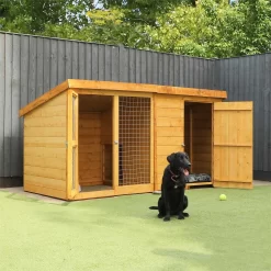 Mercia 8 X 4 Dog Kennel & Run -Garden Furniture Store 12888138 1324843830909183
