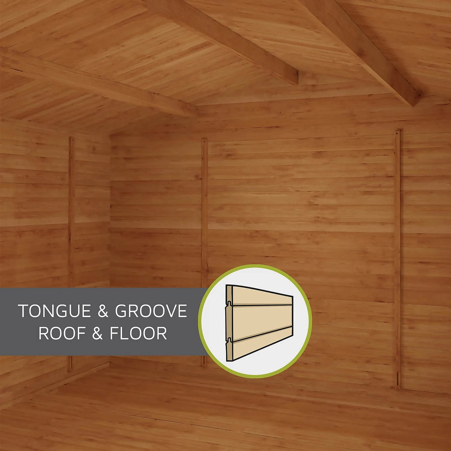 Mercia 3 X 2.5m 19mm Log Cabin 10 Mercia 3 X 2.5m 19mm Log Cabin - Image 8