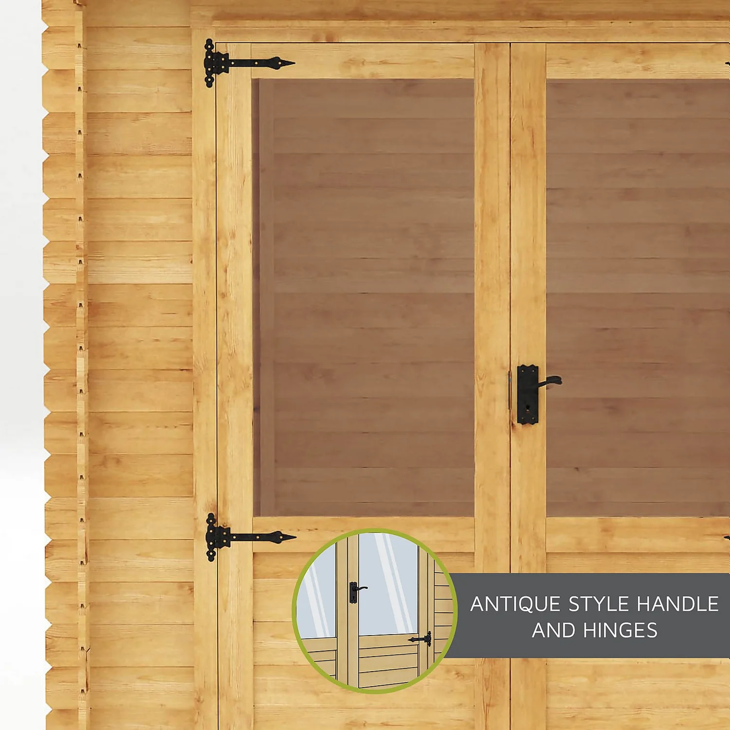 Mercia 3 X 2.5m 19mm Log Cabin 8 Mercia 3 X 2.5m 19mm Log Cabin - Image 6