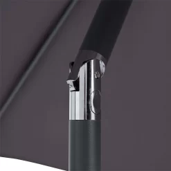 None 2.1m Crank & Tilt Parasol Dark Grey - Dia. 38mm -Garden Furniture Store 12888560 2074843674185979