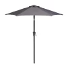 None 2.1m Crank & Tilt Parasol Dark Grey - Dia. 38mm -Garden Furniture Store 12888560 3784843674091719