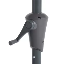 None 2.7m Crank & Tilt Parasol Light Grey - Dia. 38mm -Garden Furniture Store 12888568 8604843674381042