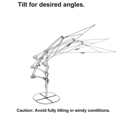 3m Overhanging Parasol - Natural -Garden Furniture Store 12888570 2114966185592611