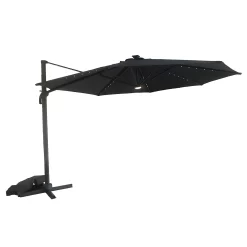 3.5m Overhanging Parasol With Lights