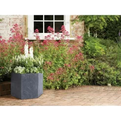 Slate Hexagon Planter - 28cm 5 Slate Hexagon Planter - 28cm -Garden Furniture Store 12889539 1894843677049761