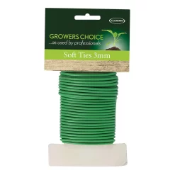 Gardeners Choice Green Soft Ties - 7mm X 5m