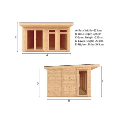 Mercia Insulated Garden Room 4 X 3m - Installed -Garden Furniture Store 12891955 4964851896409507