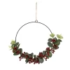 Hanging Wreath With Foliage And Berries -Garden Furniture Store 13027986 1804893782772696
