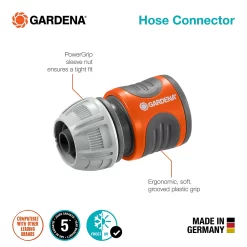 GARDENA Hose Connector 13 Mm (1/2") 15 Mm (5/8") -Garden Furniture Store 13043386 1094907553956595