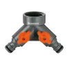 GARDENA Twin Tap Connector 26.5 Mm (G 3/4") 1 GARDENA Twin Tap Connector 26.5 Mm (G 3/4") -Garden Furniture Store 13043402 1154907556707706