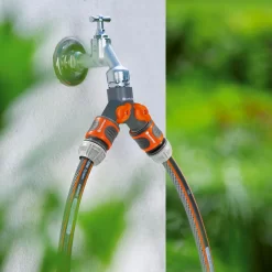 GARDENA Twin Tap Connector 26.5 Mm (G 3/4") -Garden Furniture Store 13043402 1684907556753366