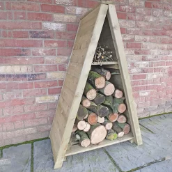 Shire Small Triangular Log Store Tongue And Groove 11 Shire Small Triangular Log Store Tongue And Groove -Garden Furniture Store 13082825 2124862456482833