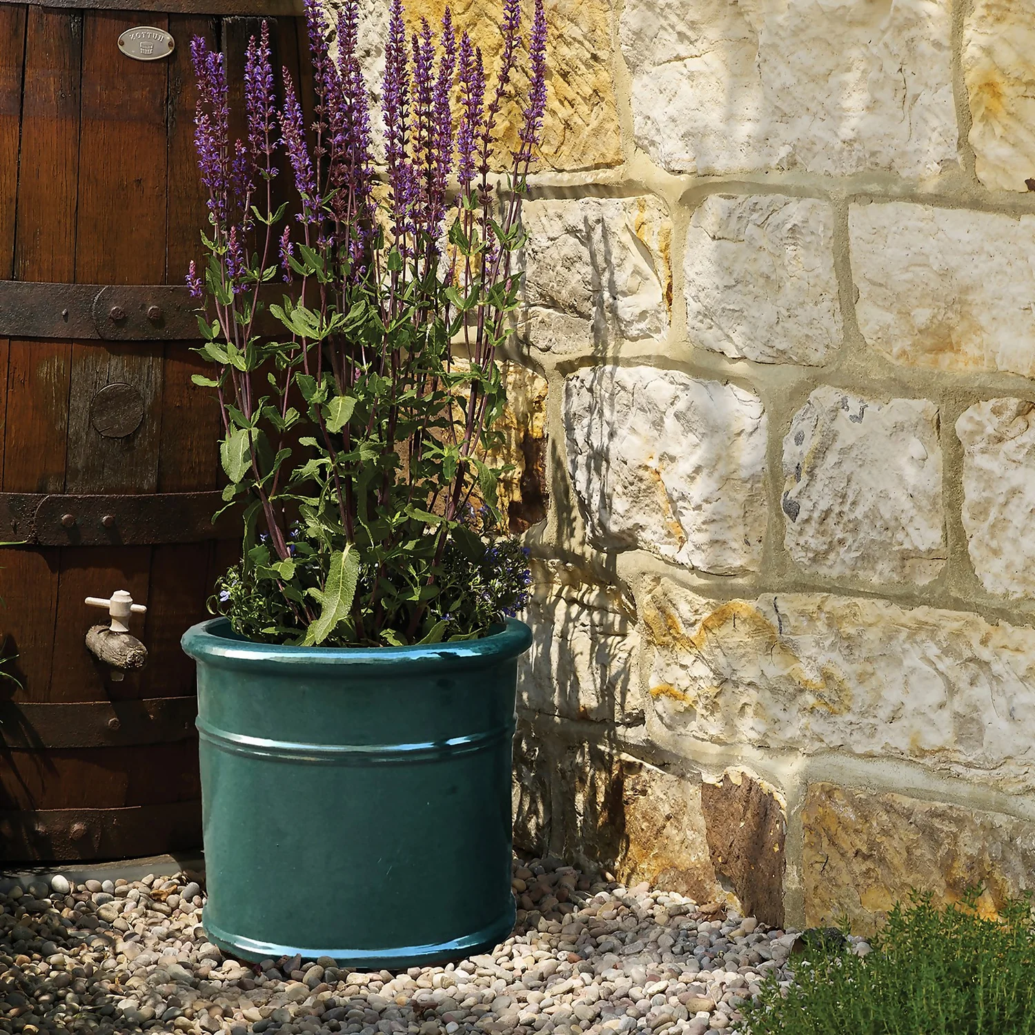 Malay Cylinder Mirror Plant Pot - 25cm 4 Malay Cylinder Mirror Plant Pot - 25cm - Image 2