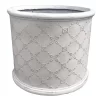 Mayfair Antique White Cylinder Plant Pot - 38cm -Garden Furniture Store 13176817 9884933182524304