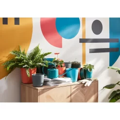 Homebase Metal Watering Can 1L - Teal -Garden Furniture Store 13188717 1894948236341226