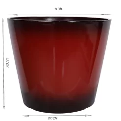Glazed Finish Red Planter - 40cm -Garden Furniture Store 13190809 1124926229265334