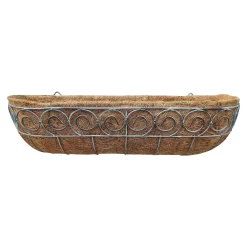 Distress Finish Wall Trough With Coco Liner - 61cm -Garden Furniture Store 13221622 1274902150149745