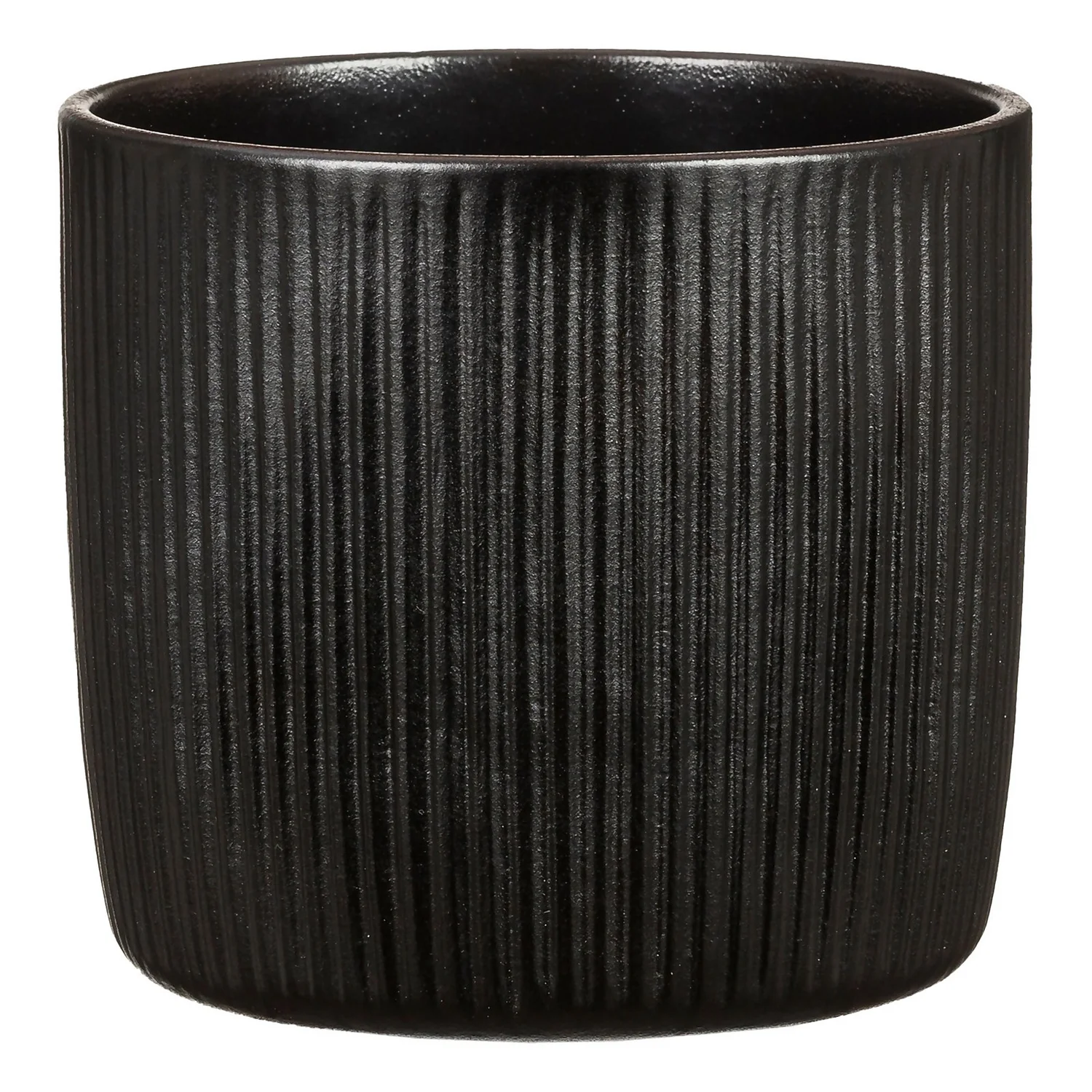 Black Ebano Plant Pot - 13cm 3 Black Ebano Plant Pot - 13cm