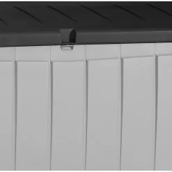 Keter Ace Outdoor Garden Storage Box 124 X 55 X 62.5 Cm - Grey And Black -Garden Furniture Store 13432924 1444947994665603