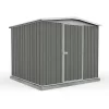 Absco 7.5 X7ft Regent Metal Apex Shed - Grey -Garden Furniture Store 13440858 1084929164028330