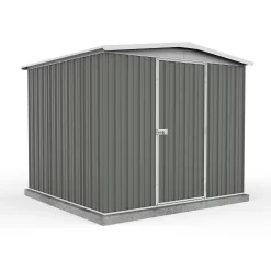 Absco 7.5 X7ft Regent Metal Apex Shed - Grey