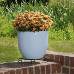 Glazed Blue Heritage Egg Pot - 38cm -Garden Furniture Store 13441298 1344933184219703