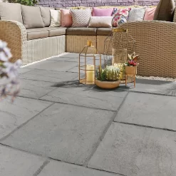 Stylish Stone Chantry Paving 450x450mm Graphite - Full Pack -Garden Furniture Store 13452069 1004935333818373
