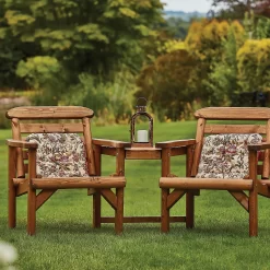 Anchor Fast FSC Weydale Rustic Alcove Garden Seat -Garden Furniture Store 13452072 9954929385042617