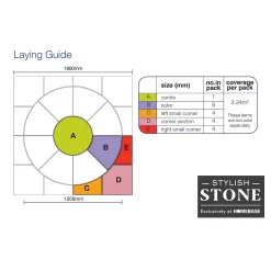 Stylish Stone Chantry Twist Circle Paving Kit 1.5m Gold -Garden Furniture Store 13452075 5374935551752632