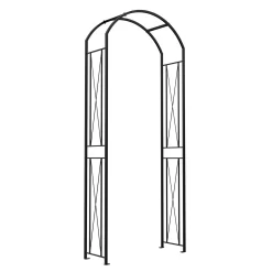 Panacea KD Round Top Garden Arch - Black