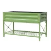 Panacea Steel Raised Garden Planter With Stand - Green -Garden Furniture Store 13480856 4414932710738187