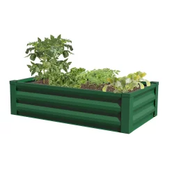Panacea Steel Raised Garden Planter - Green -Garden Furniture Store 13480860 1794932710947467
