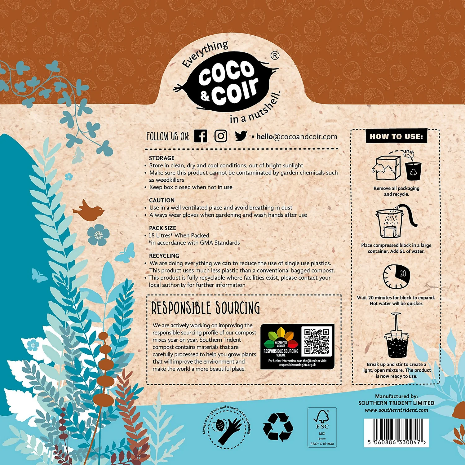 Coco & Coir Coco Grow+ Seed & Cutting Compost + 20% Perlite - 15L 6 Coco & Coir Coco Grow+ Seed & Cutting Compost + 20% Perlite - 15L - Image 4