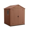 Keter Darwin Outdoor Apex Garden Storage Shed 6ft X 6ft - Brown -Garden Furniture Store 13492315 6865036180291139