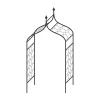 Agriframes Gothic Garden Arch - (H)2.5 X (W)1.5 X (D)0.45 M - Black -Garden Furniture Store 13526216 8714936304959347