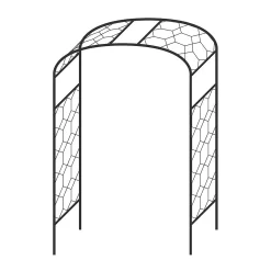 Agriframes Monet Garden Arch - (H)2.1 X (W)1.2 X (D)0.45 M - Black