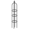 Agriframes Decorative Garden Obelisk 2.7m - Black -Garden Furniture Store 13526256 1104936305451779