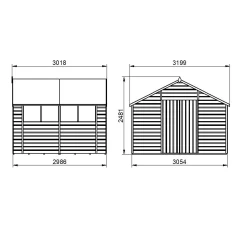 Shiplap Dip Treated 10x10ft Apex Shed - Double Door 15 Shiplap Dip Treated 10x10ft Apex Shed - Double Door -Garden Furniture Store 13529681 3894941755920248