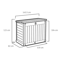Keter Store It Out Ace Outdoor Garden Storage Shed 1200L - Grey / Graphite 14 Keter Store It Out Ace Outdoor Garden Storage Shed 1200L - Grey / Graphite -Garden Furniture Store 13531577 1964925770704849