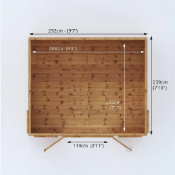 Country Living Premium Langham 10ft X 8ft Curved Roof Summerhouse Painted + Installation - Thorpe Towers Grey -Garden Furniture Store 13554924 5814945663911807