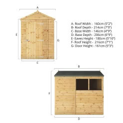 Mercia 7ft X 5ft Premium Shiplap Apex Shed 18 Mercia 7ft X 5ft Premium Shiplap Apex Shed -Garden Furniture Store 13555766 1264949338598763