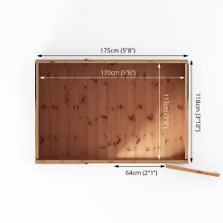Mercia 6ft X 4ft Premium Shiplap Pent Shed - Including Installation -Garden Furniture Store 13555797 1174949333014698