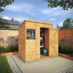 Mercia 6ft X 4ft Premium Shiplap Pent Shed - Including Installation -Garden Furniture Store 13555797 5154949333004057