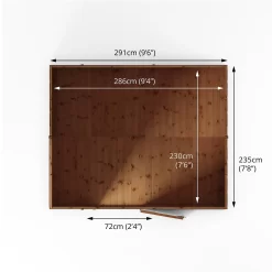 Mercia 10ft X 8ft Premium Shiplap Reverse Apex Shed -Garden Furniture Store 13555798 1774949338746216