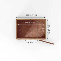 Mercia 3ft X 4ft Overlap Windowless Apex - Including Installation -Garden Furniture Store 13555803 7965012836370790
