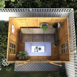 Mercia 8ft X 6ft Premium Clover Summerhouse - Including Installation -Garden Furniture Store 13555827 1404941758444844