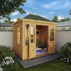 Mercia 8ft X 6ft Premium Clover Summerhouse - Including Installation -Garden Furniture Store 13555827 3074941758409060
