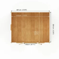 Mercia 5m X 4m Home Office Log Cabin 44mm -Garden Furniture Store 13555845 1555025546480690