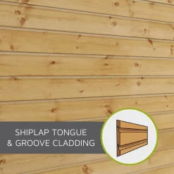 Mercia 10ft X 8ft Premium Shiplap Pent Shed - Including Installation -Garden Furniture Store 13555859 1185011477583499